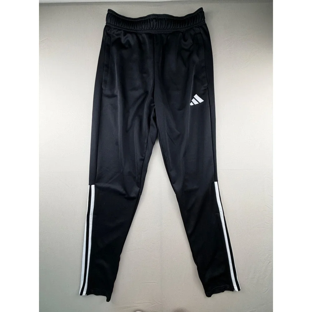 Adidas M Sereno PT Track Pants Men Small Black White Stripe AeroReady IR7848 237